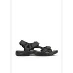 Ziya 1511052Z5340 Siyah Erkek Hakiki Deri Konfor Sandalet