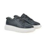 Ziya 151987Z133 Lacivert Hakiki Deri Erkek Sneaker Ayakkabı