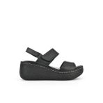 Ziya , Kadın Hakiki Deri Dolgu Topuk Sandalet 1511032Z7706 Siyah