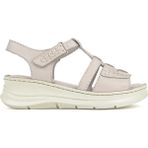 Ziya, Kadın Hakiki Deri Konfor Sandalet 1611051Z110 Silver
