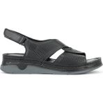 Ziya, Kadın Hakiki Deri Sandalet 1611008ZM27 Siyah