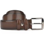 Ziya, Suni Deri 3.5 cm Erkek Kemer 153980Z101 Kahve - 135 cm - 00 Kahverengi