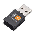 Ziyan AC 600Mbps WLAN Stick Dual Band 2.4GHz / 5GHz WiFi Dongle USB Kablosuz Adaptör