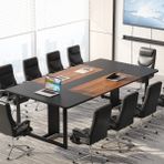 Zizuva 240x120x75 cm Siyah Ofis Toplantı Masası