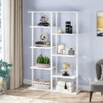 Zizuva 80x30x155 cm Raflı Beyaz Ev Ofis Kitaplık