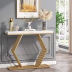 Zizuva 90x110x30 cm Gold Konsol