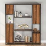 Zizuva Tasarım 150x30x180 cm Ceviz Kitaplık ve Düzenleyici