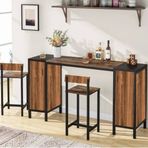 Zizuva Tasarım 160x90x45 cm Bar Masa Takımı