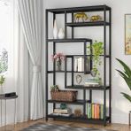 Zizuva Tasarım 180x100x30 cm Siyah Ev Ofis Düzenleyici ve Kitaplık