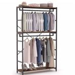 Zizuva Tasarım 200x120x40 cm Ceviz Açık Gardrop