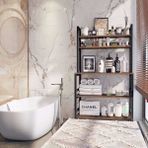 Zizuva Tasarım 80x40x155 CM Çok Amaçlı Ceviz Mutfak ve Banyo Dolabı Modeli