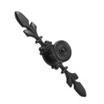 ZJchao Avrupa Dolap Çekmece Kolu Topuzu, Zarif Vintage Çinko Alaşım Çekme Donanımı, 120mm Uzunluk, 3640g Ağırlık, 4 Renk, Göğüs Mücevher Kutusu Ahşap Kılıflar Için, Vidalı (siyah küçük