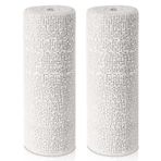 ZJoey 9 m - 64 m Alçı Kumaş Ruloları Beyaz Gazlı Bez Şeritleri Sarma Bandajlar El İşi Göbek Döküm Maske Yapımı Vücut Kalıpları Manzara Sanatı (30 cm x 30 Feet, Beyaz)