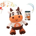 Zljnx Inek Bebek Müzik Oyuncakları, Elektrikli Robot Salıncak Dans Müzikli ve LED Işıklı Yürüyen Inek Bebek Oyuncakları, Bebek Öğrenme ve Gelişim Oyuncakları (Yurt Dışından) - Renkli