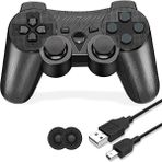 Zljnx Ps 3 Kablosuz Kumanda, Play Station 3 ile Uyumlu Ps 3 Kumanda Gamepad, Şarj Kablolu Çift Titreşimli Kumanda (Yurt Dışından) - Far Cry 4, PS4 Oyun Konsolu - Siyah
