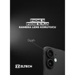 ZLTECH iPhone 16/16Plus Uyumlu Kamera Lens Koruyucu - Siyah