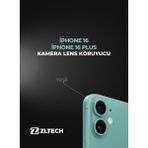 ZLTECH iPhone 16/16Plus Uyumlu Kamera Lens Koruyucu - Yeşil