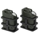 ZLXHDL RC Yakıt Tankı, RC-Car-Mini-Yağ Bidonu, 1/8 ve 1/10 RC Tarayıcı için Simüle Yakıt Tankı, Çekici ve Yüksek Kaliteli RC Araç Dekorasyon Aksesuarı (Koyu Yeşil)
