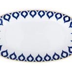 Zm Decor Damla Mavili Kayık Kase, 30 cm
