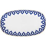 Zm Decor Damla Mavili Kayık Kase, 35 cm
