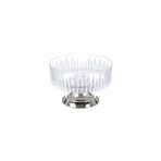 Zm Decor Gümüş Ayaklı Büyük Boy Kristal Kase 25CM