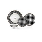 Zm Decor Siyah Inci Set 21 Parça (4 Kişilik)