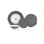 Zm Decor Siyah Inci Set 62 Parca (12 Kişilik)