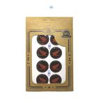 ZM plus HONDA Koruma Takozu Damla Etiket Sticker Ø28 mm SİYAH-KIRMIZI