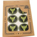 ZM plus Yamaha Koruma Takozu mt Damla Etiket Sticker Ø39 mm Siyah-Sarı