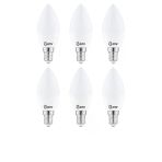 Zmr 120/B.65 6’Lı 7W Buji Led Ampul 6500K Beyaz Işık E14 Duy Enerji Tasarruflu Ve Uzun Ömürlü Aydınlatma Vitrin