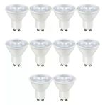 Zmr-121/B.65 10’Lu 7W Gu10 Led Çanak Ampul Seti 6500K Beyaz Işık Mercekli 540Lm Yüksek Verimli Aydınlatma Vitrin