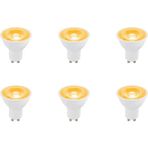 ZMR-121/B.AA 6’lı 7W GU10 LED Çanak Ampul Seti Amber Renk Mercekli 540LM Yüksek Verimli Aydınlatma - 1 - 10 W