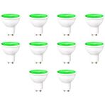 ZMR-121/B.YY 10’lu 7W GU10 LED Çanak Ampul Seti Yeşil Renk Mercekli 540LM Yüksek Verimli Aydınlatma - 1 - 10 W