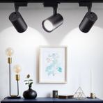 ZMR 3'lü Hareketli LED Ray Spot Lamba 1 Metre Ray 3 Adet Ray Spot LED - Siyah
