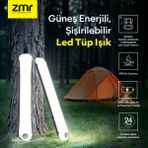 ZMR Light Tube LED Güneş Enerjili Şişirilebilir 4000MAH Bahçe, Kamp, Balkon Tüp Işık