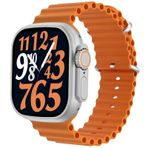 Zmsmart Watch 8 Ultra 49 MM Gümüş-Turuncu Akıllı Saat