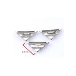 ZMY Metal Kitap Köşe Koruyucu Küçük Boy Gümüş Rengi 16x16x1,8 Mm X 12 Adet