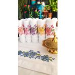 Z&N STYLE Annem 50x90 Cm. Jakarlı Kanaviçe Nakışlı Çeyizlik Lüks Havlu Seti 6'lı