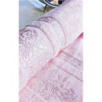 Z&N Style Miss Bamboo Lüks 70X140 Cm. Çeyizlik Ihraç Malı Banyo Havlusu (%70 Bambu Lifi Içerir) - 70 x 140 cm - Açık - Pembe