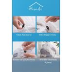 Znp Home Bbag | 3 Adet Çamaşır Yıkama Filesi Ipli 60X80 cm | Çorap Perde Filesi - Beyaz