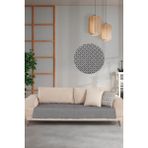 Znp Home Halfy | Koltuk Örtüsü 100X210 cm | Natural Pamuklu Koltuk Şalı | Çekyat Örtüsü - Antrasit - 100 x 200 cm