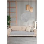 Znp Home Halfy | Koltuk Örtüsü 100X210 cm | Natural Pamuklu Koltuk Şalı | Çekyat Örtüsü - Gri - 100 x 200 cm