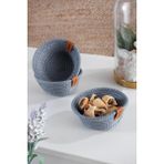 Znp Home Mini | 3 Adet Çerezlik Kuru Pasta Sepeti | Çok Amaçlı El Yapımı Sepet - 1 - Mavi