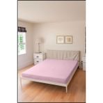 Znp Home Soft Lastikli Penye Çarşaf | Pamuklu Dört Mevsim Düz Renk Çarşaf - Pudra - 100x200