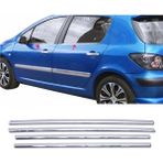 ZNZ Oto Aksesuar Peugeot 307 Krom Cam Çıtası 4 Prç. 2001 Üzeri P. Çelik