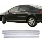 ZNZ Oto Aksesuar Peugeot 407 Krom Cam Çıtası 4 Prç. 2005 ve Üzeri Paslanmaz Çelik