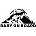 Zobar Markt Baby Yoda Araç Sticker, 10 cm