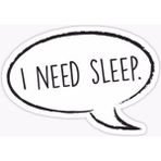 Zobar Markt Zobarmarkt I Need Sleep! Defter Ajanda Planner Bullet Journal Laptop Sticker, 6 cm
