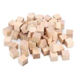 Zocipro 140 adet ahşap küp 20 x 20 x 20 mm, küçük ahşap küp, el işi için ahşap bloklar, kendin yap boyama, el işi, dekorasyon rakamları