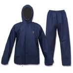 ZOEGO Ultra Lite Erkek Kadın Yağmurluk Pantolon ile Su Geçirmez Yağmurluk 2pcs Yağmurluk (Lacivert, M)